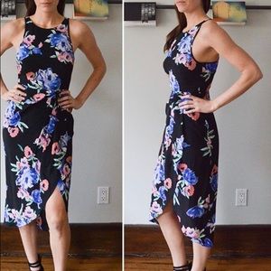 Yumi Kim Silk Midi Dress Size Small